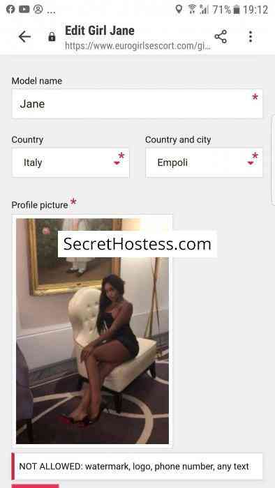 Jane 24Yrs Old Escort 60KG 167CM Tall Empoli Image - 1