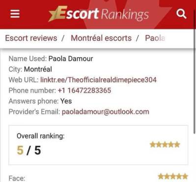 Paola Damour 26Yrs Old Escort Brandon Image - 3