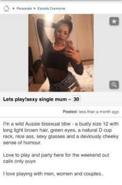 45 year old Escort in Alexandra Mackay Warning Warning This Add not even close