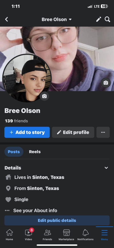 Add me on facebook bree olson in Devonport