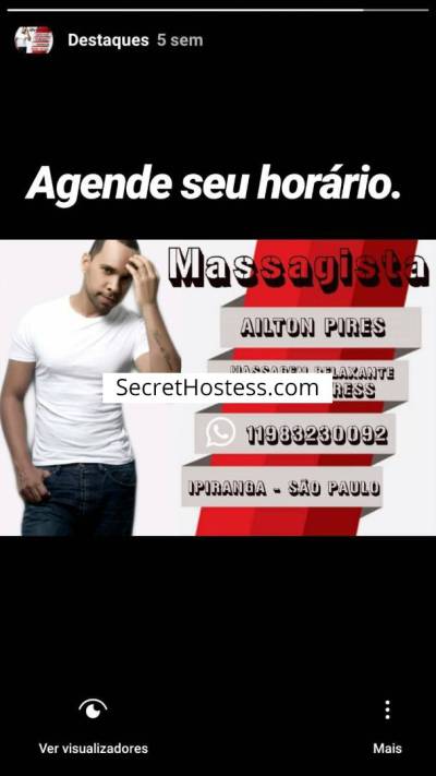 Clube da massagem 24Yrs Old Escort 180CM Tall Independent escort boy in: São Paulo Image - 0