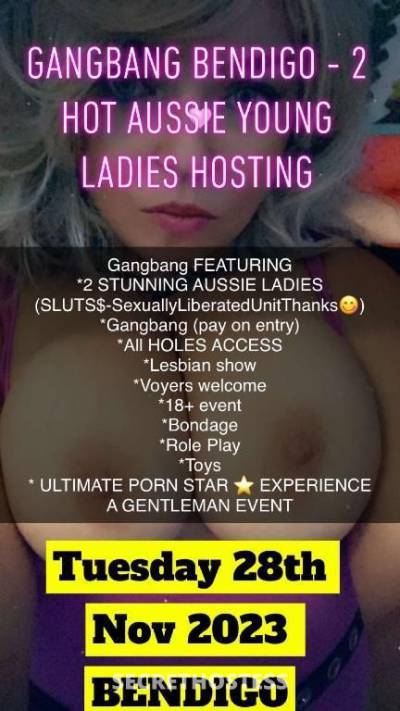 Bendigo Gangbang Tuesday 28th Nov 2023 in Bendigo