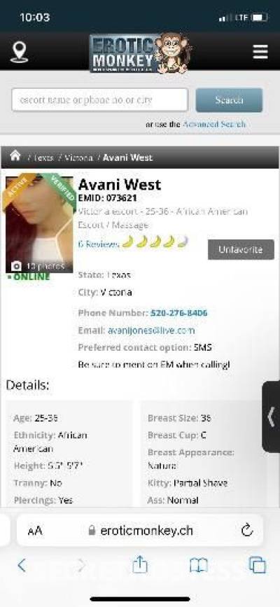 💕♍💦 Avani West💦 Back N Town in Victoria TX