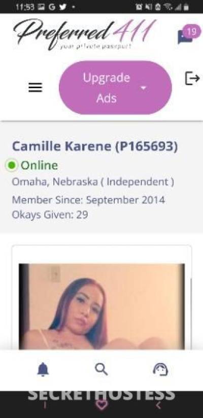 Camillekarene 25Yrs Old Escort Omaha NE Image - 1