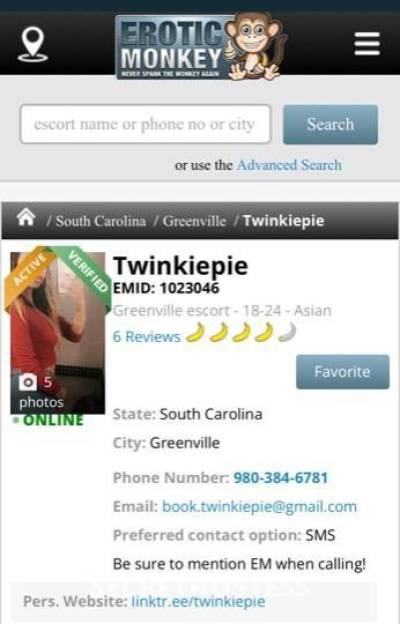 TwinkiePie 23Yrs Old Escort Myrtle Beach SC Image - 5