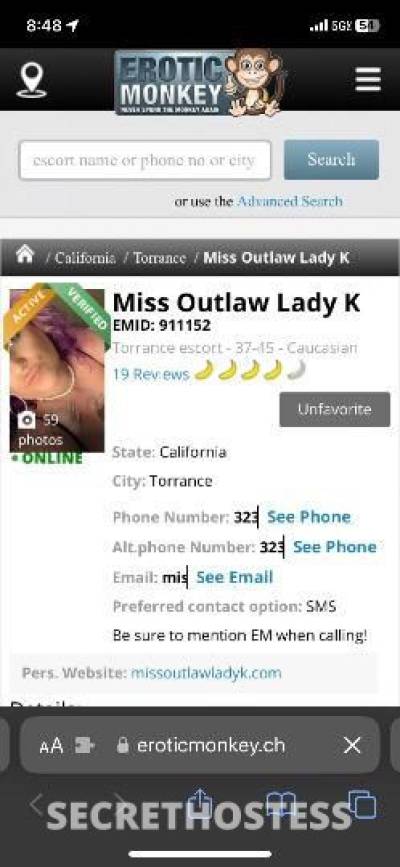 MissLadyKoutlaw 45Yrs Old Escort Los Angeles CA Image - 1