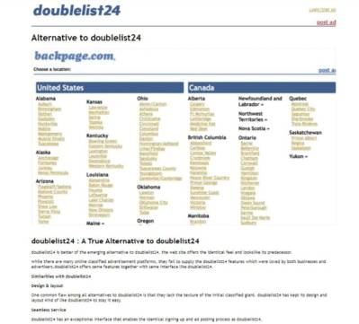 ❇️✔️ The Best Alternative to Backpag.. Doublelist24. in Los Angeles CA