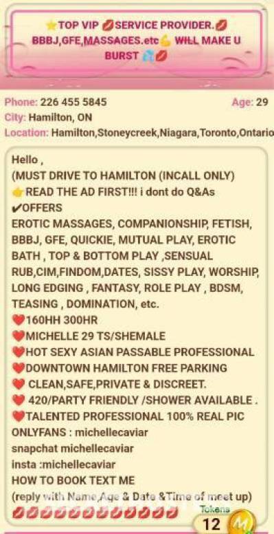 Michelle 29Yrs Old Escort Hamilton Image - 1