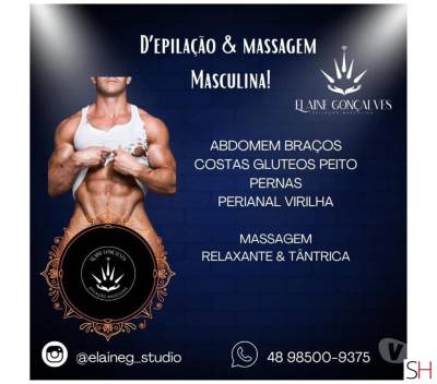 D'epilação masculina e massagem tântrica in Santa Catarina