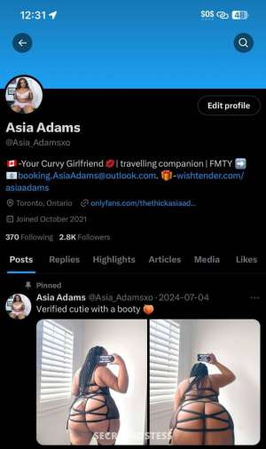 Asia Adams 23Yrs Old Escort Hamilton Image - 4