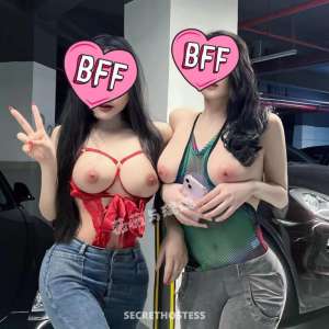 25 year old Asian Escort in Rockhampton 2 Horny Asian Sluts for Double Trouble — Real Duo Play, 