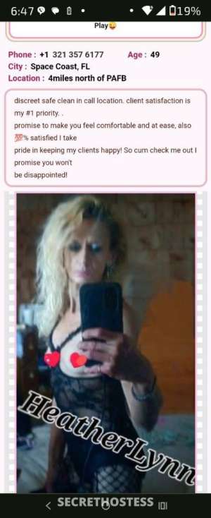 Mature Sexy Blonde Playful Beach honey Ready to Play 49 year old Escort in Space Coast FL