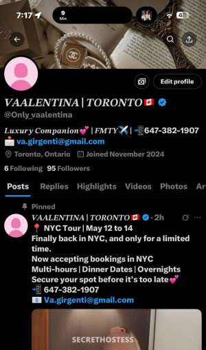 23 year old Caucasian Escort in Richmond Hill Valentina 23Yrs Old Caucasian Escort Richmond Hill