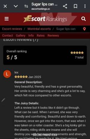 35 year old Caucasian Escort in Quebec City SUGAR LIPS CANDY TITS DOWNTOWN INCALL&amp;OUTCALL