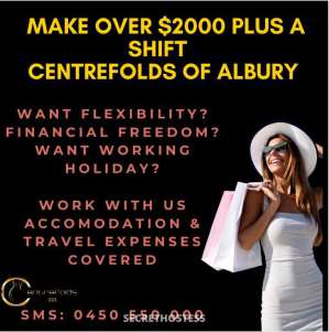 18 year old Escort in Wagga Wagga Centrefolds Albury! Seeking NEW Ladies! MAKE 3000 A SHIFT, 