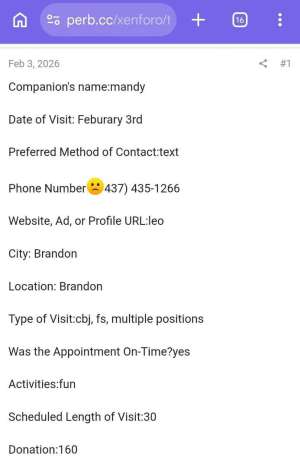 Just arrived in Brandon 24 year old Escort in Brandon